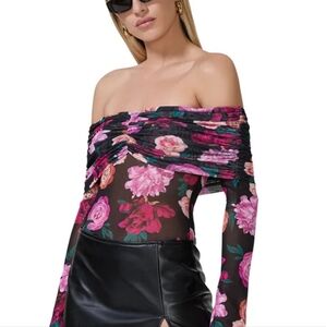 AFRM Lilith Top in Midnight Rose